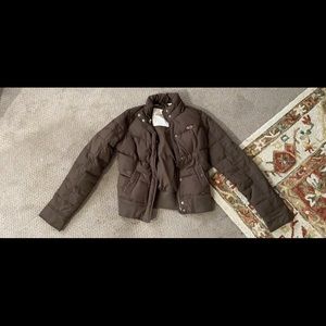Brown hollister jacket